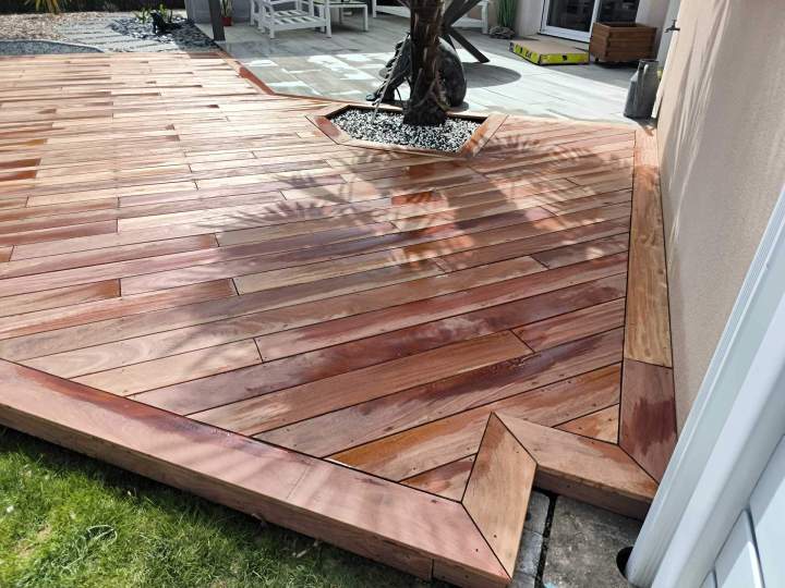 Installation de terrasse en bois Sèvremoine